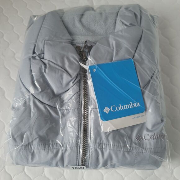 Columbia Women's Cedar Express Vest Size M Lined Gray Full Zip Puffer Jacket - Picture 13 of 13